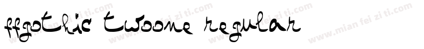 FFGothic TwoOne Regular字体转换